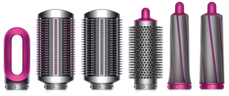 Three different types of attachments allow the Airwrap to create different styles.